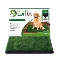 Thumbnail for Tapete Sanitario para Perros Grande 50 x 76 cm Green Carpet® | Sistema Reutilizable de 3 Niveles