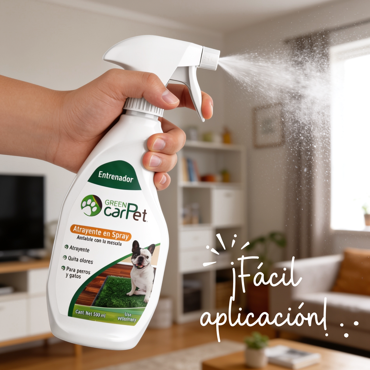 Atrayente para Perros y Gatos 500 ml Green Carpet®| Entrenador para Enseñar Dónde Hacer del Baño