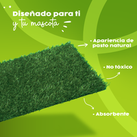Thumbnail for Repuesto de Pasto Sintético Grande 50 x 76 cm Green Carpet® | Compatible con Charola Green Carpet